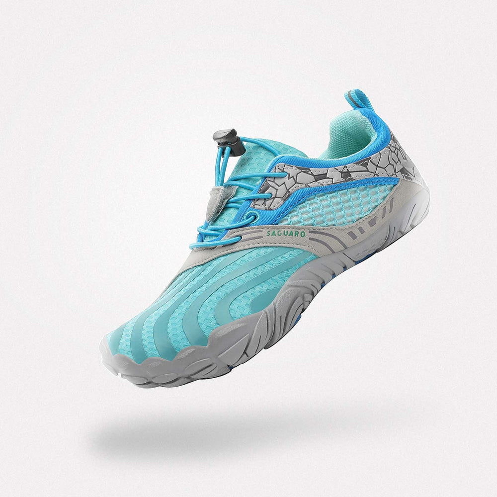 Scarpine barefoot Vitality I blu cielo per bambino - Suola flessibile 4mm per asilo