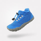 Stivali scuola blu Will II per bambini - Design barefoot a pianta larga per ricreazione in cortile e attesa dello scuolabus