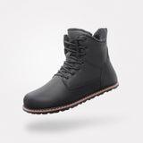 Stivaletti barefoot invernali Rover I da uomo neri con chiusura con lacci