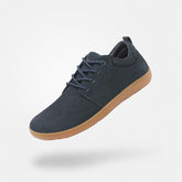 Scarpe business blu Dream I - Design elegante con pianta larga per riunioni clienti e viaggi di lavoro, comfort barefoot discreto per lunghe presentazioni