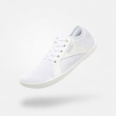 Scarpe ginnastica bianche Luck I - Barefoot minimalista per passeggiate sul lungomare e spesa quotidiana con grip multiuso