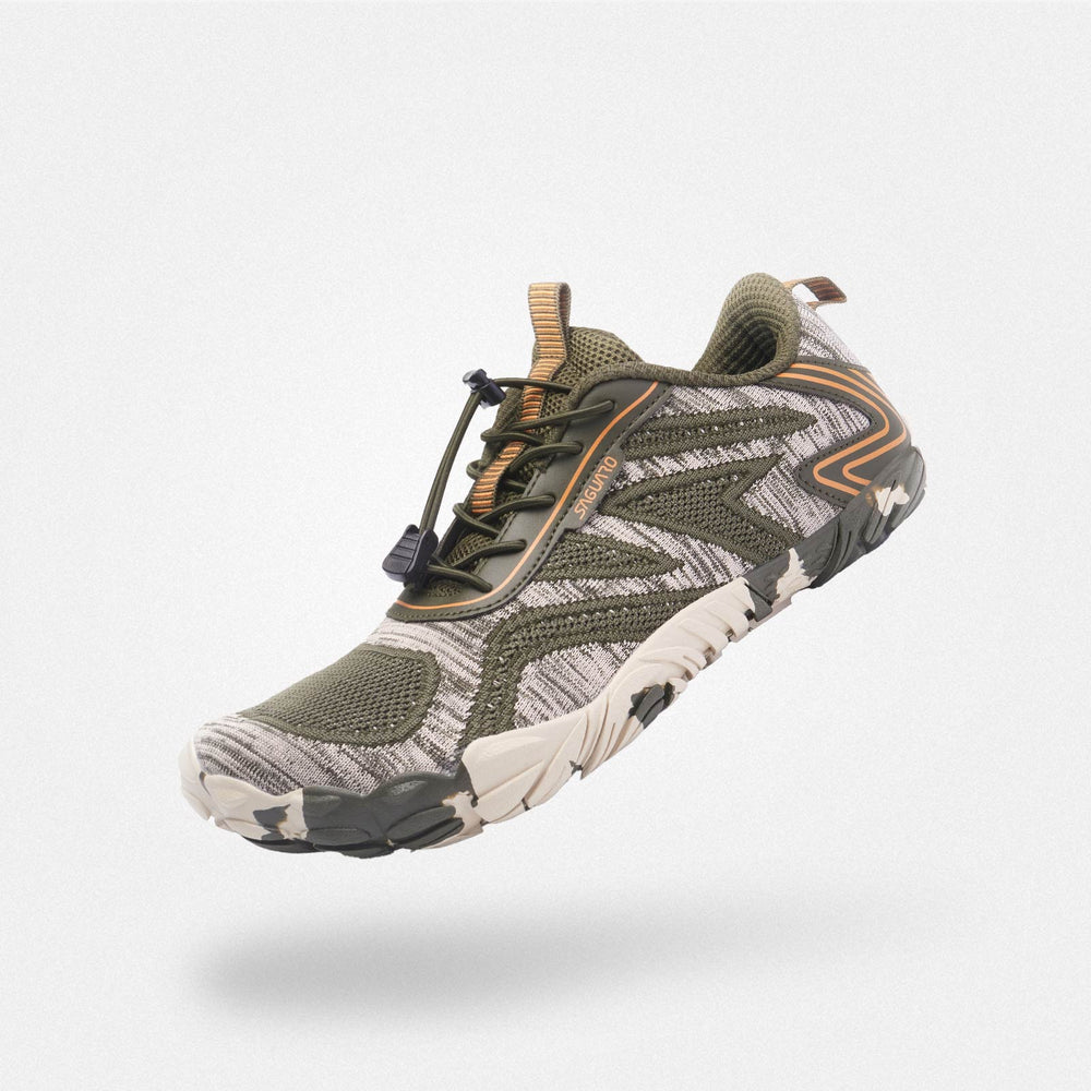 Scarpe barefoot Active II verdi a cinque dita - Suola flessibile 4mm per massima libertà di movimento