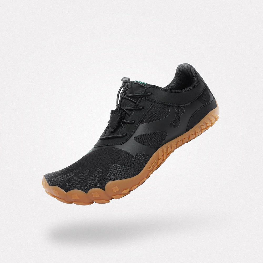 Scarpe barefoot Vitality III kaki a 5 dita - Suola flessibile 4mm, lavabile a freddo