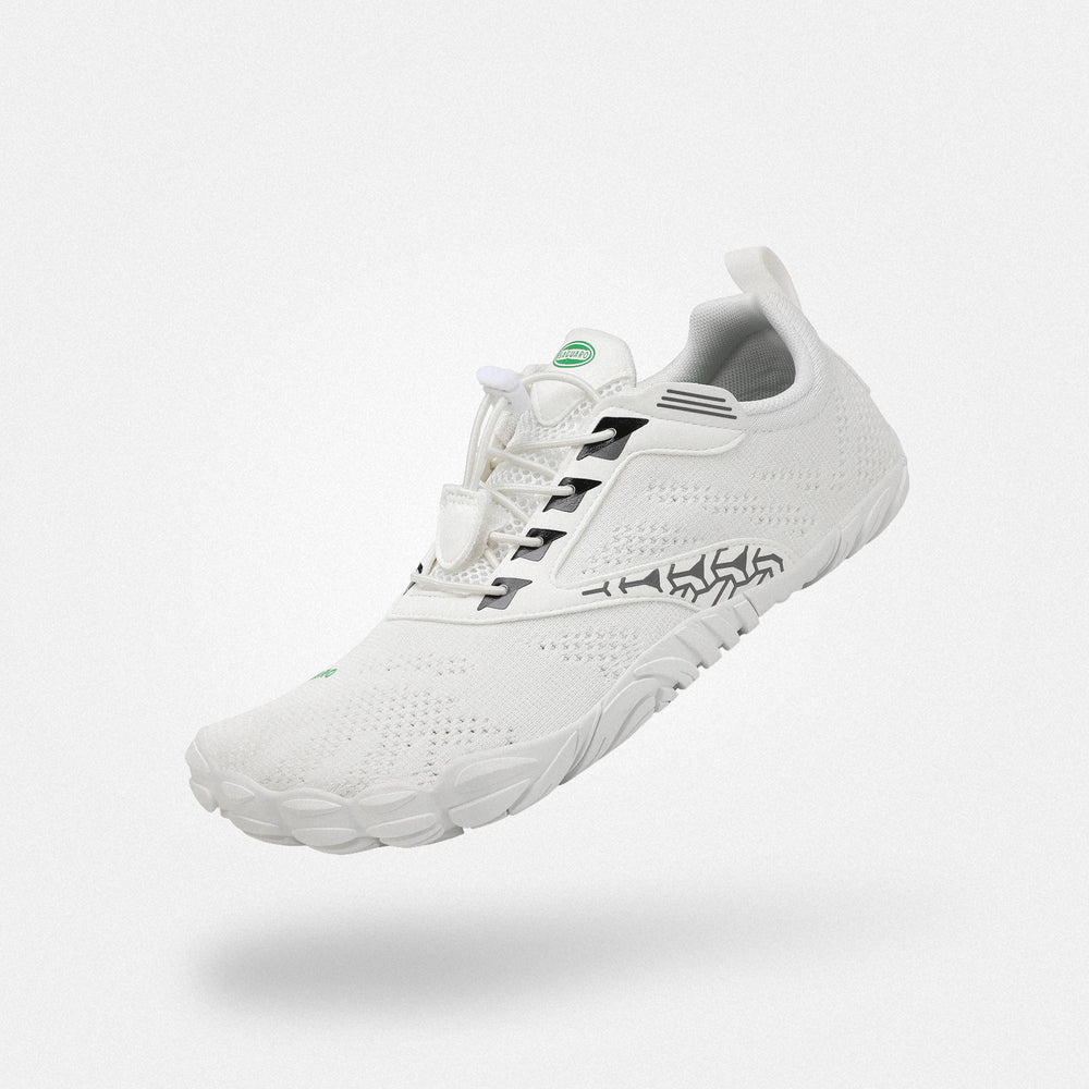Scarpe Barefoot Free Ⅰ bianche - Design a punta larga e zero drop per esercizi domestici