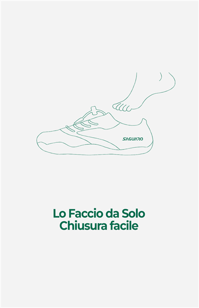 SCARPE SAGUARO A PIEDI NUDI