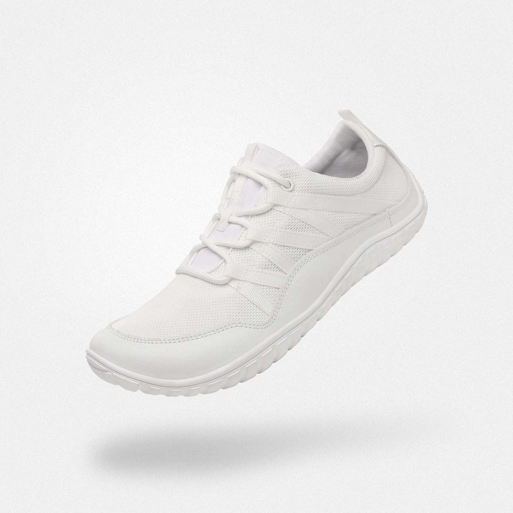 Scarpe casual bianche Forestep I - Pianta larga e zero drop per ufficio smart e caffetteria con stile minimalista versatile