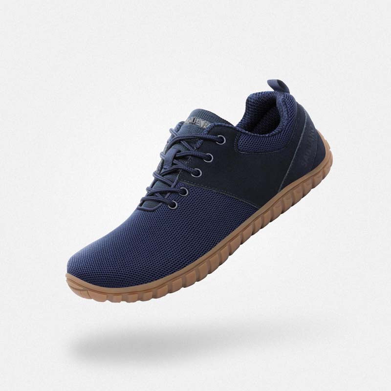 Scarpe barefoot city-walk blu Wish I - Pianta larga zero drop