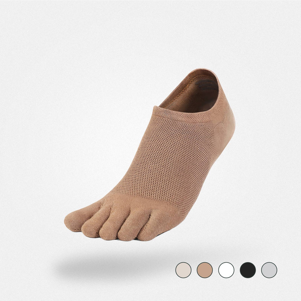 Calzini a cinque dita corti per adulti - Design minimalista sotto la caviglia per scarpe barefoot, traspirabilità massima e separazione dita per comfort naturale