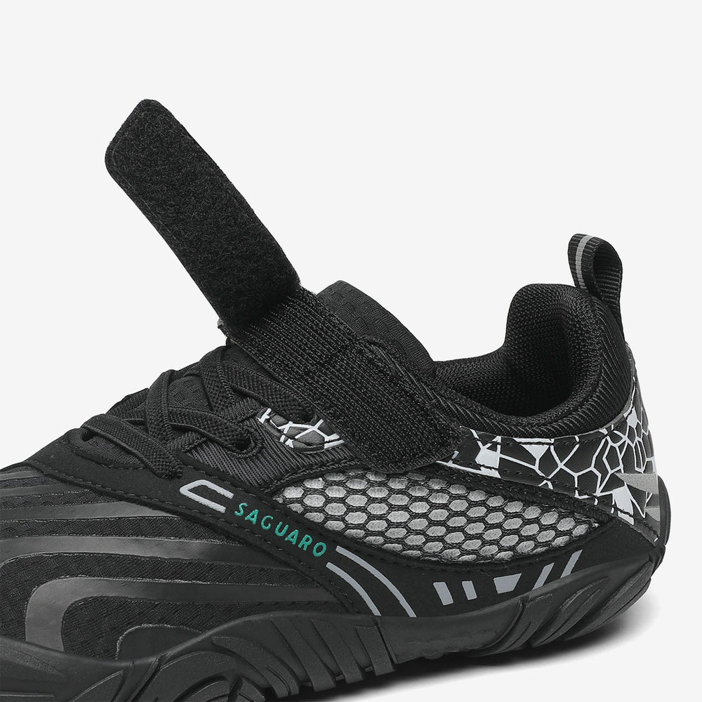 Scarpine bambini Vitality I nere con velcro - Facili da indossare autonomamente