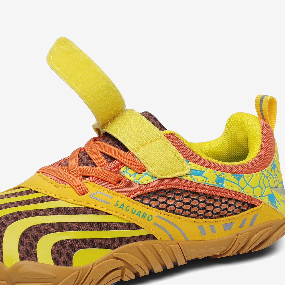 Scarpine barefoot Vitality I oro con velcro - Fascetto regolabile per bambini