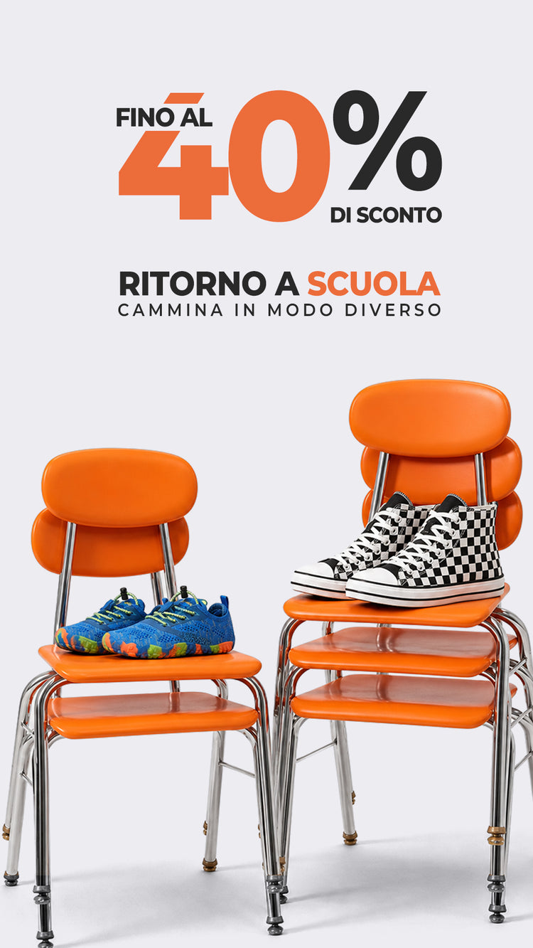 Offerta Back to School SAGUARO con fino al 40% di sconto sulle scarpe barefoot